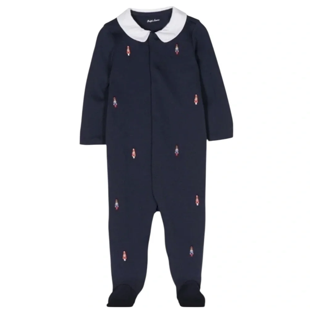 NWT Ralph Lauren Nutcracker Embroidered‎ Onesie Winter Special Occasion